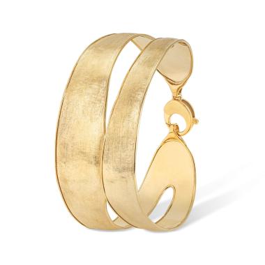 Armschmuck, Gelbgold, Marco Bicego Lunaria Armreif mit Doppelband
