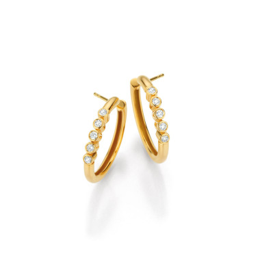 Ohrringe, Gelbgold, Gellner Neoclassic Creolen