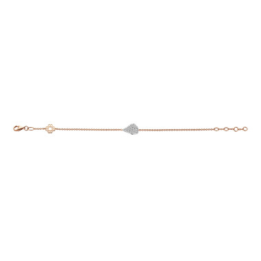         Roségold, Armschmuck, Bigli Mini Leaves Armband