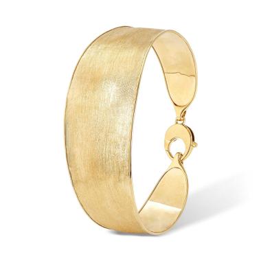 Armschmuck, Gelbgold, Marco Bicego Lunaria Armreif breit