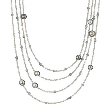 Halsschmuck, Weißgold, Gellner Big Bang Collier