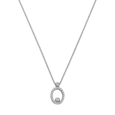 Halsschmuck, Weißgold, Leo Wittwer Panta rhei® Collier