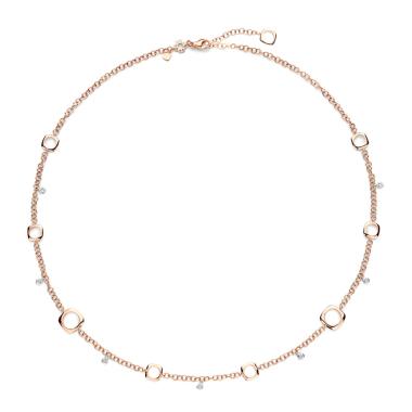 Halsschmuck, Roségold, Bigli Elements Halskette