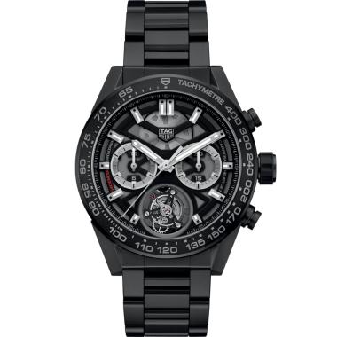 Herrenuhr, Automatik, TAG Heuer TAG HEUER CARRERA CHRONOGRAPH TOURBILLON