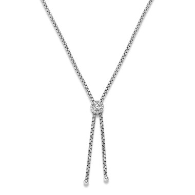 Halsschmuck, Weißgold, Leo Wittwer Candlelight Collier