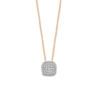         Roségold, Halsschmuck, Bigli Victor Anhänger mit Kette