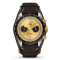 Leder, Gelbgold, Champagner