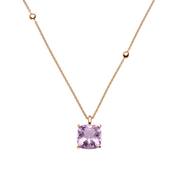         Roségold, Halsschmuck, Leo Wittwer Contemporary Amethyst Anhänger