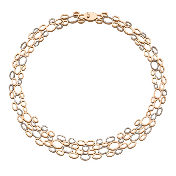         Roségold, Halsschmuck, Leo Wittwer Panta rhei® Collier