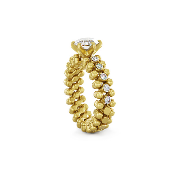         Gelbgold, Ringe, Serafino Consoli Brevetto Solitaire Multi-Size Ring