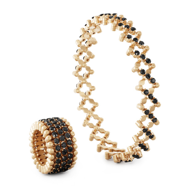         Roségold, Ringe, Serafino Consoli Serafino Multi-Size Ring und Armreif