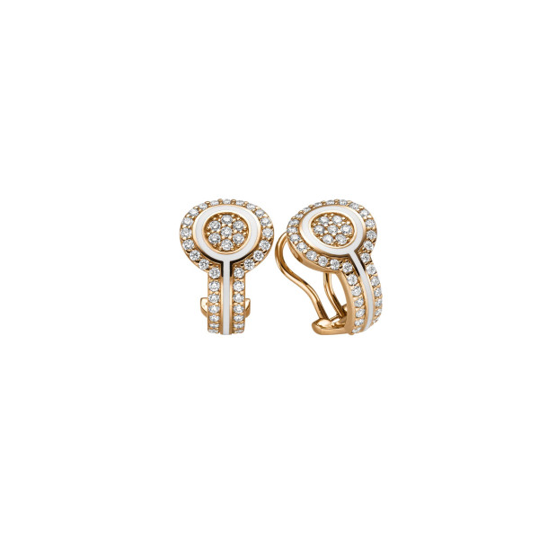         Roségold, Ohrringe, Leo Wittwer Panta rhei® Ohrclips
