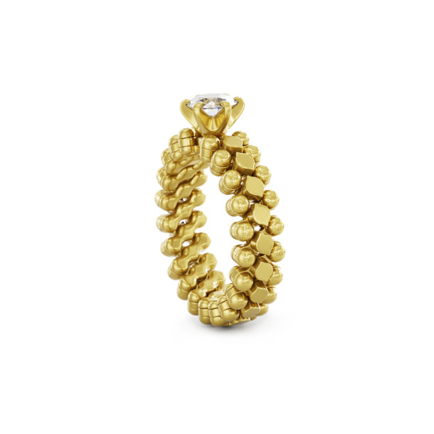         Gelbgold, Ringe, Serafino Consoli Brevetto Solitaire Multi-Size Ring