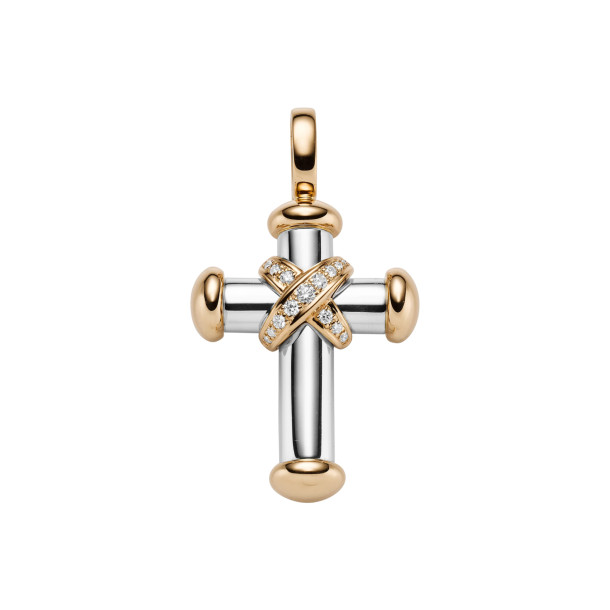         Roségold &amp; Weißgold, Halsschmuck, Leo Wittwer Crosses Leo Wittwer Kreuz