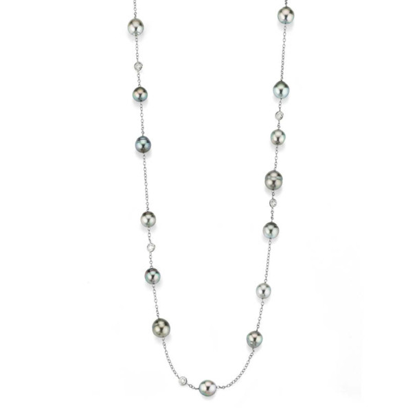         Platin, Halsschmuck, Gellner Salt´n Pepper Collier