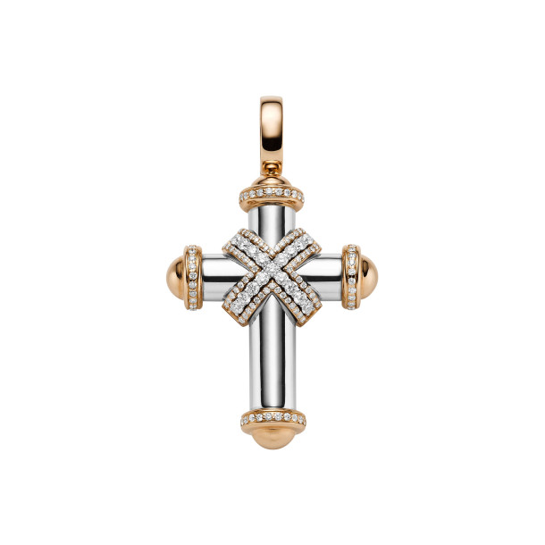         Roségold &amp; Weißgold, Halsschmuck, Leo Wittwer Crosses Leo Wittwer Kreuz