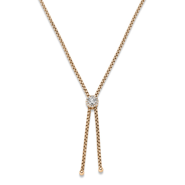         Roségold, Halsschmuck, Leo Wittwer Candlelight Collier