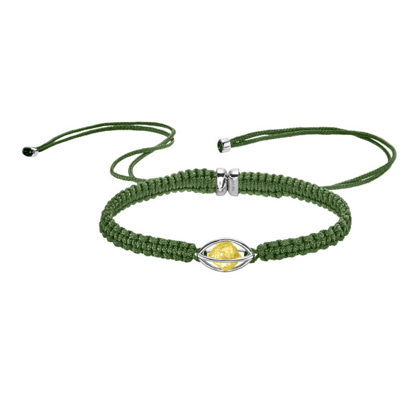         Weißgold, Armschmuck, Leo Wittwer Rough Cut® Macramé Armband