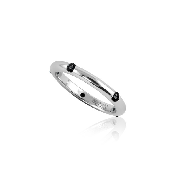         Weißgold, Ringe, Adolfo Courrier Black & White Ring