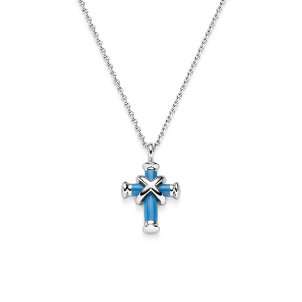         Weißgold, Halsschmuck, Leo Wittwer Leo Wittwer Kreuz Mini mit Kette