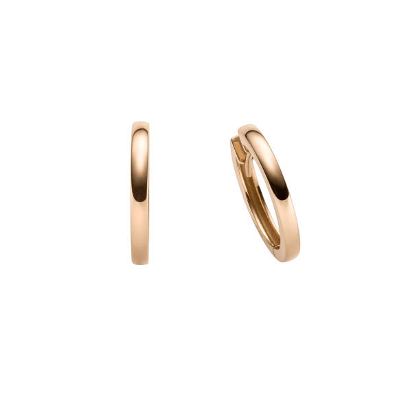         Roségold, Ohrringe, Leo Wittwer Panta rhei® Creolen