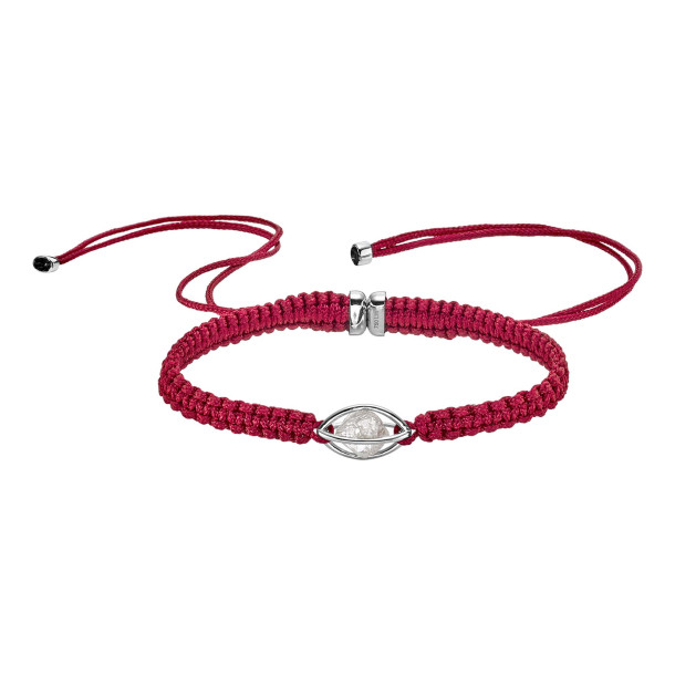         Weißgold, Armschmuck, Leo Wittwer Rough Cut® Macramé Armband