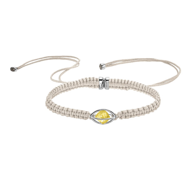         Weißgold, Armschmuck, Leo Wittwer Rough Cut® Macramé Armband