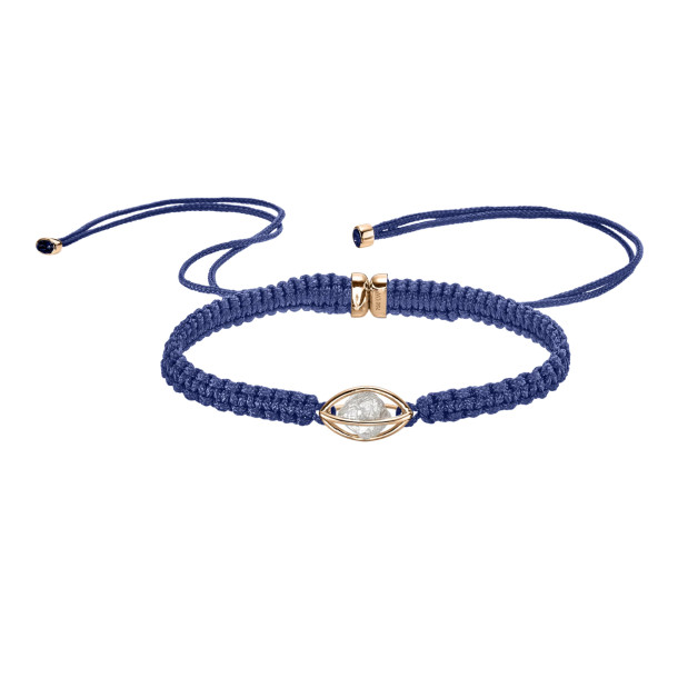         Roségold, Armschmuck, Leo Wittwer Rough Cut® Macramé Armband
