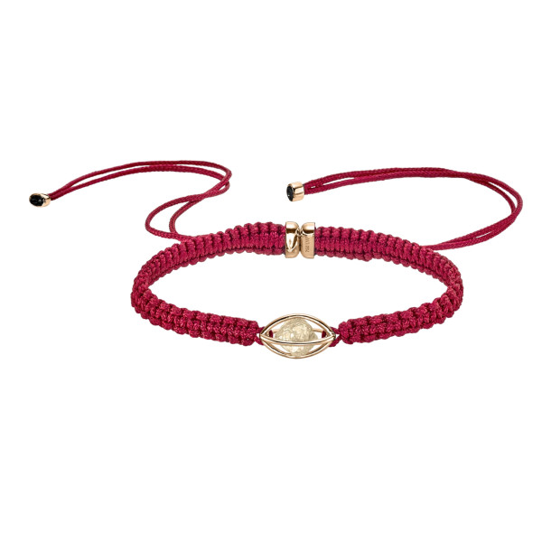         Roségold, Armschmuck, Leo Wittwer Rough Cut® Macramé Armband