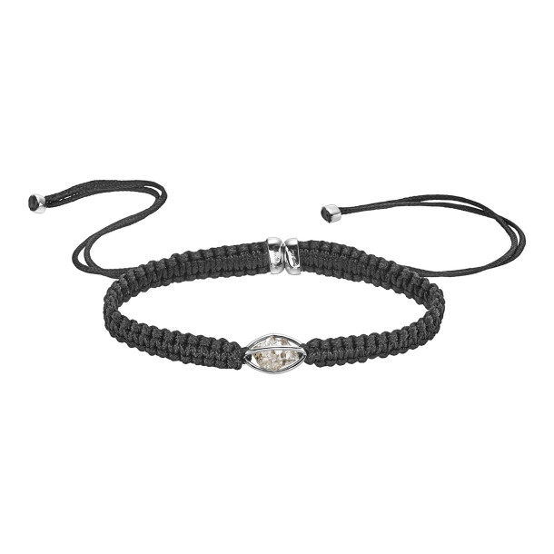         Weißgold, Armschmuck, Leo Wittwer Rough Cut® Macramé Armband