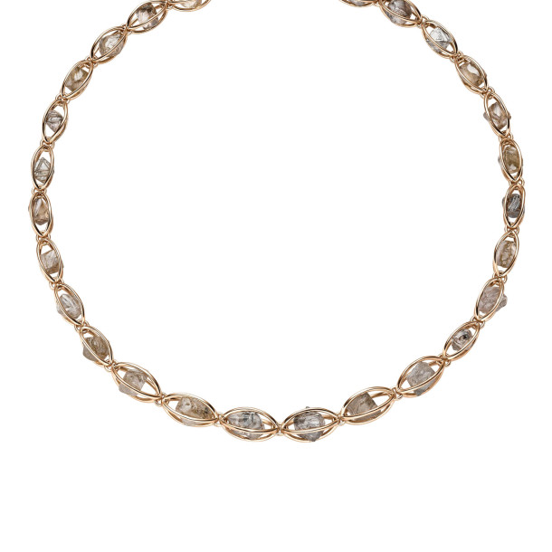         Roségold, Halsschmuck, Leo Wittwer Rough Cut® Collier