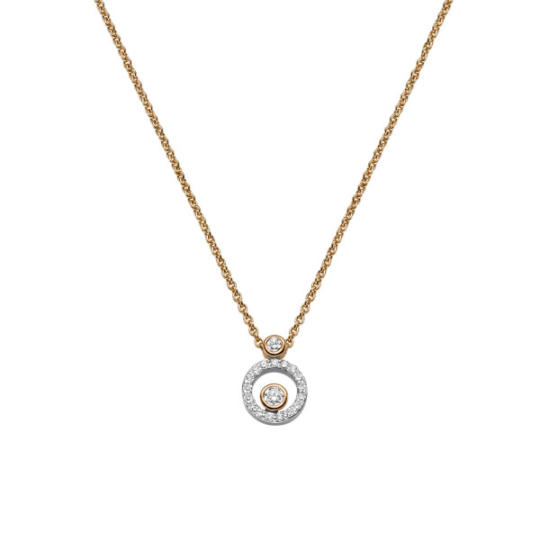         Roségold, Halsschmuck, Leo Wittwer Panta rhei® Collier