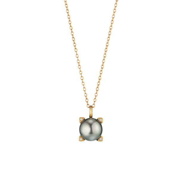         Roségold, Halsschmuck, Gellner Wave Collier mit Einhänger
