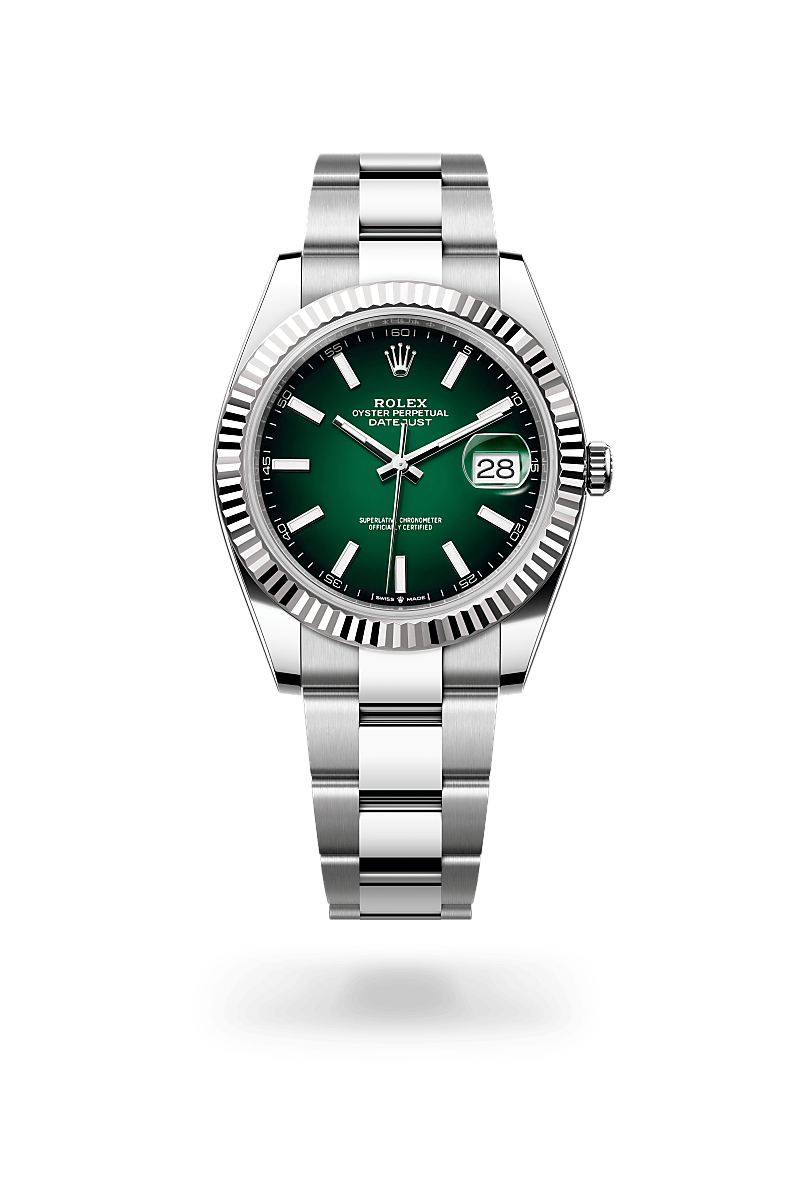 Rolex Datejust 41 Herrenuhr (M126334-0033) Oyster, 41 mm, Edelstahl Oystersteel und Weißgold