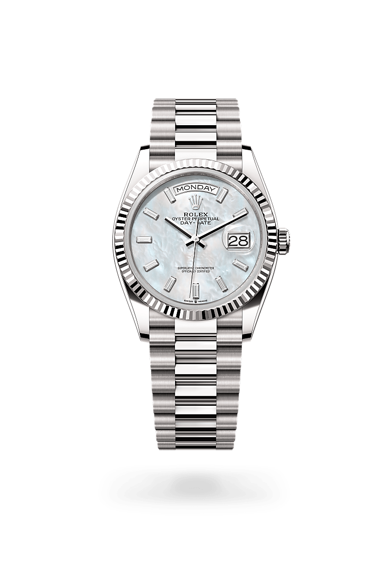 Rolex Day-Date 36 M128239-0065 Herrenuhr / Damenuhr - Oyster, 36 mm, Weißgold