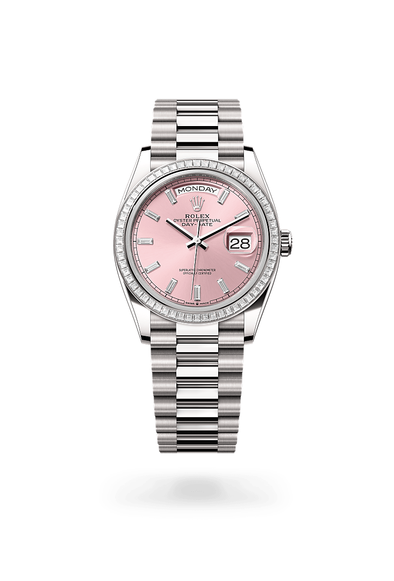 Rolex Day-Date 36 M128399TBR-0029 Herrenuhr / Damenuhr - Oyster, 36 mm, Weißgold mit Diamanten