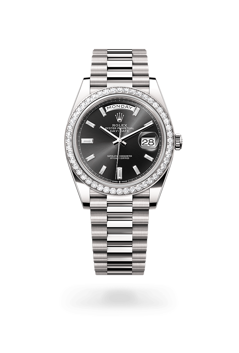 Rolex Day-Date 40 M228349RBR-0003 Herrenuhr - Oyster, 40 mm, Weißgold mit Diamanten