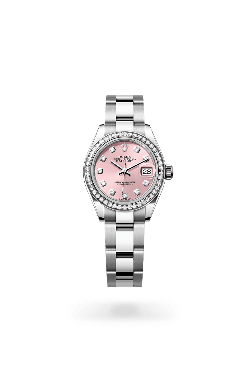 Rolex Lady-Datejust M279384RBR-0004 Herrenuhr - Oyster, 28 mm, Edelstahl Oystersteel und Weißgold mit Diamanten