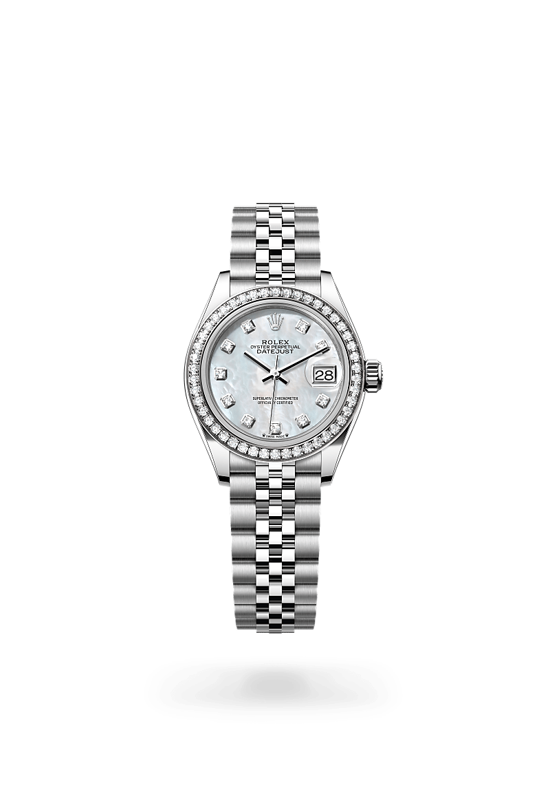 Rolex Lady-Datejust Herrenuhr (M279384RBR-0011) Oyster, 28 mm, Edelstahl Oystersteel und Weißgold mit Diamanten